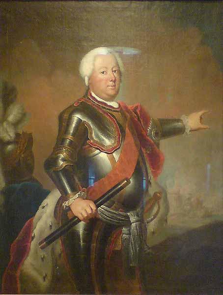 antoine pesne Portrait of Frederick William I of Prussia oil painting image